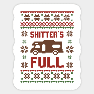 Merry Christmas Vacation Shitters Full T-Shirt Sticker